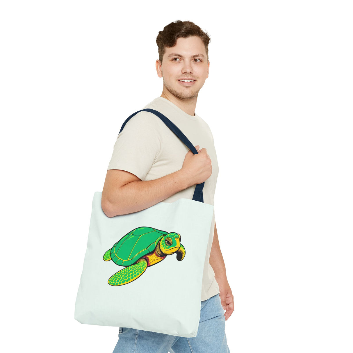 Comic Art Sea Turtle Tote Bag - 3 sizes