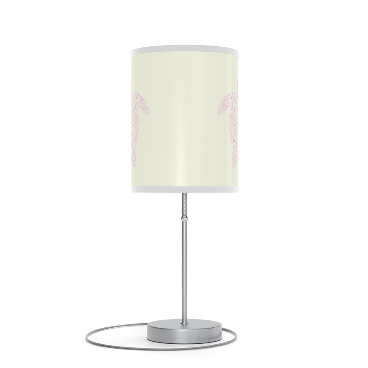Colorful Pink Tropical Sea Turtle Table Lamp