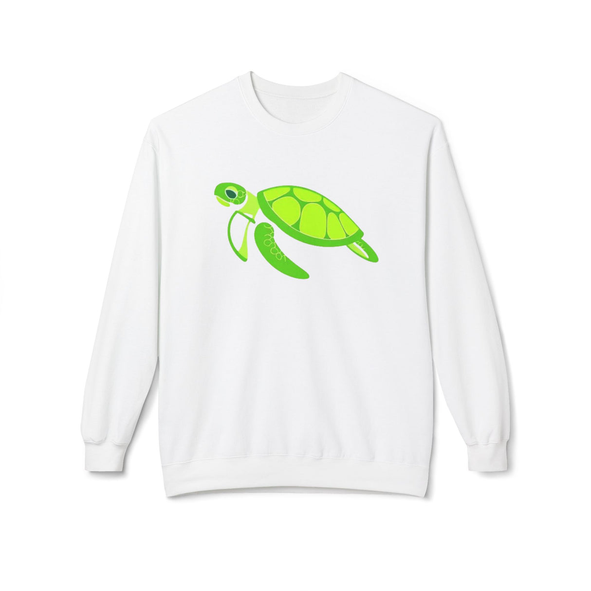 Neon Green Sea Turtle Sweatshirt