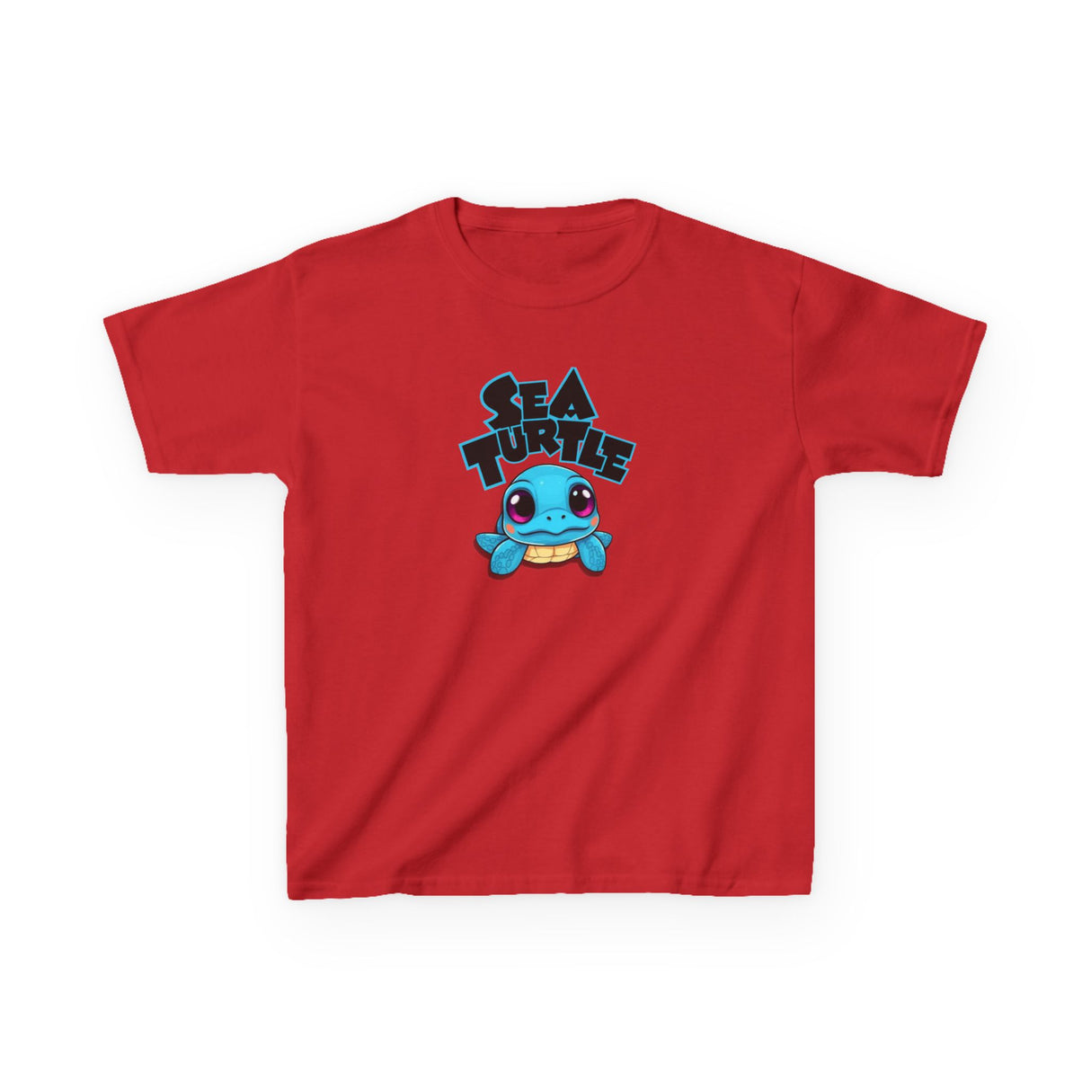 Kids Cute Baby Sea Turtle Blue Cartoon Tee - 7 colors
