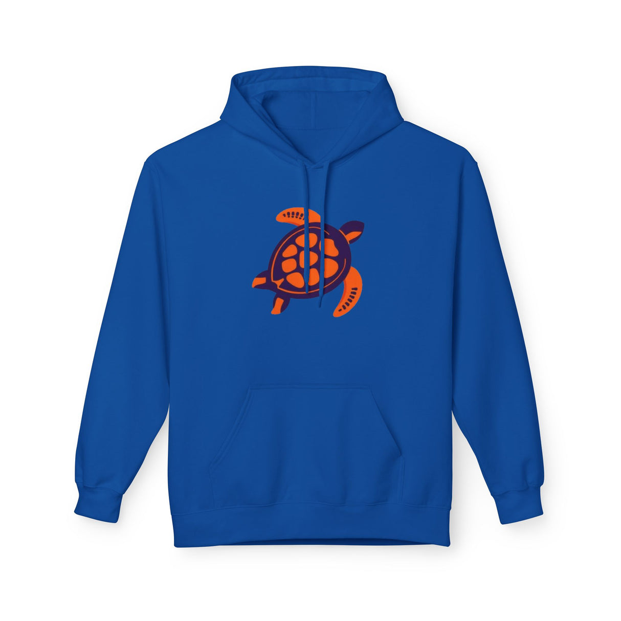 Orange and Purple Mod Art Sea Turtle Hoodie - 8 Colors