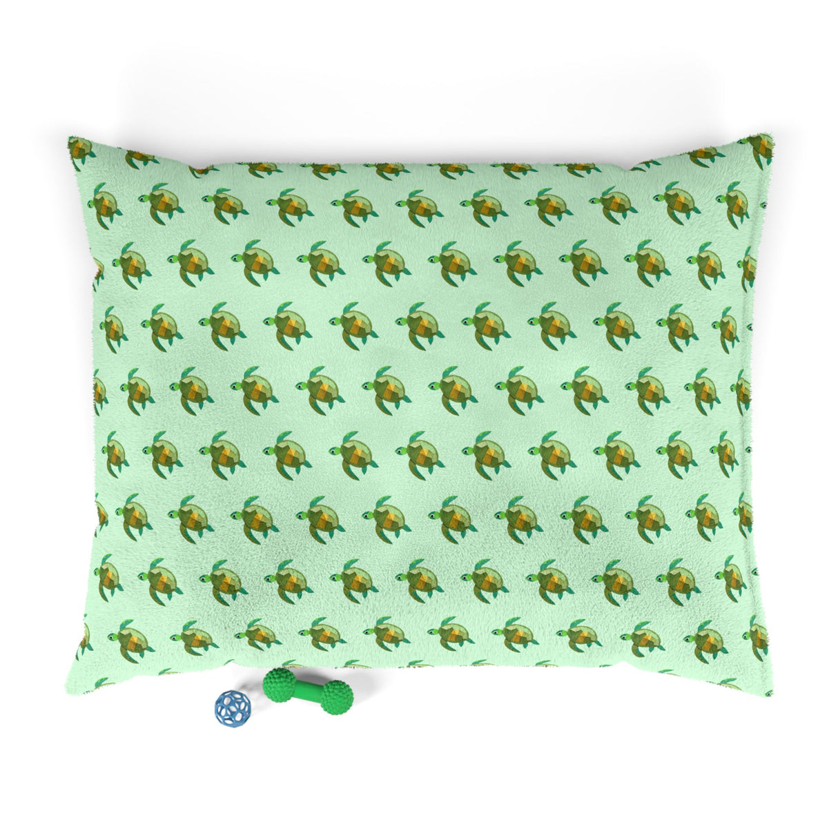 Green Sea Turtle Pattern Pet Bed.