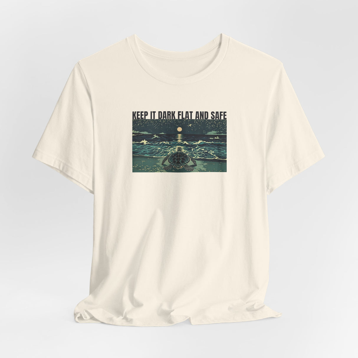 Keep It Dark Flat Safe Ink Art Sea Turtle Tee - 6 Colors Light