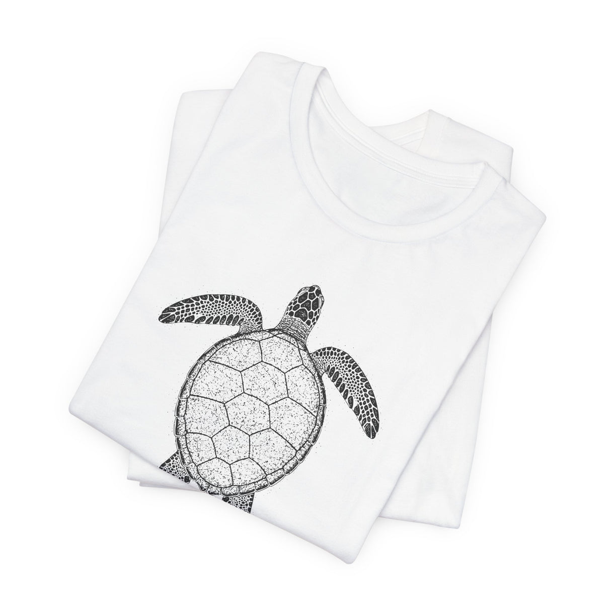 Intricate Black Ink Sea Turtle Graphic Tee - 7 Colors
