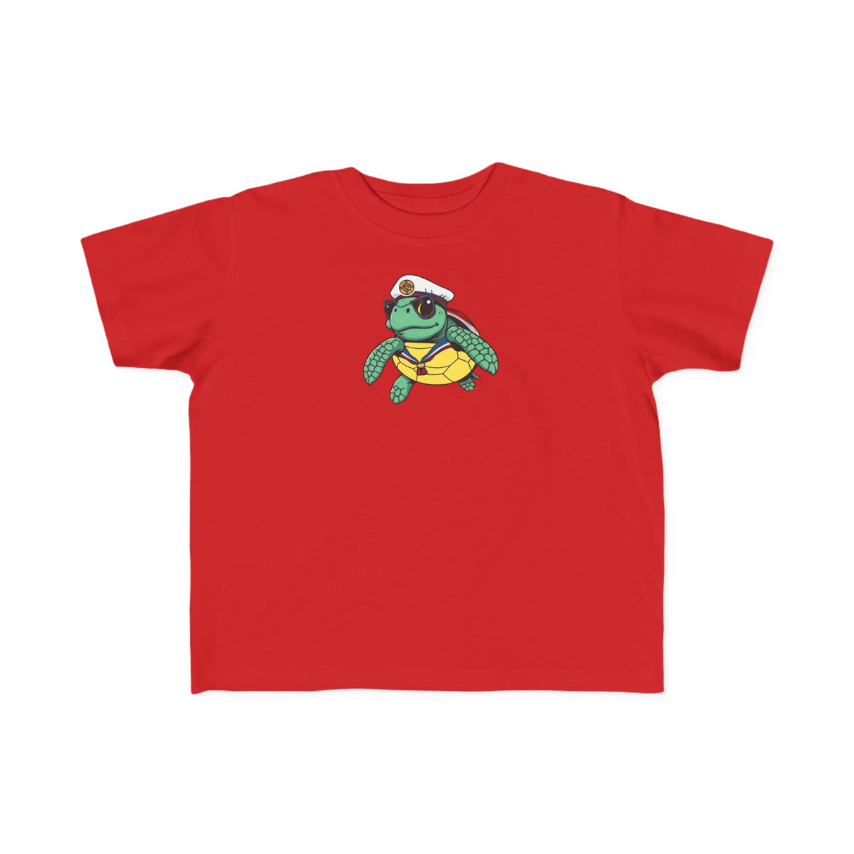 Toddler Cartoon Sailor Sea Turtle Tee - 10 colors
