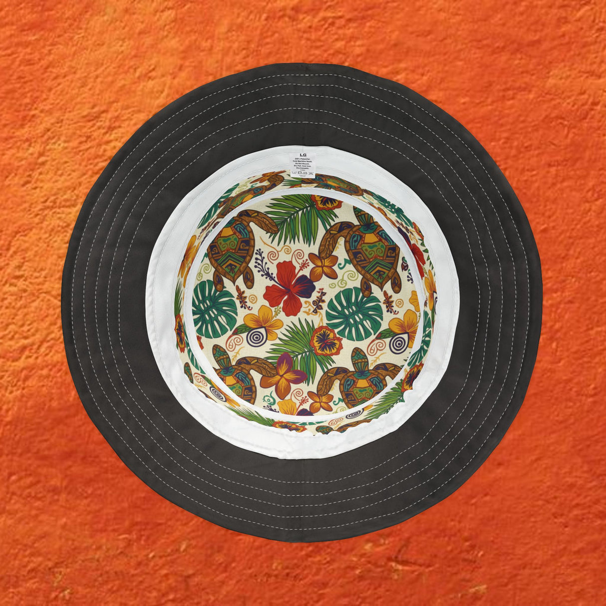 Tiki Tones Sea Turtle Pattern Bucket Hats - Large Sizes Available