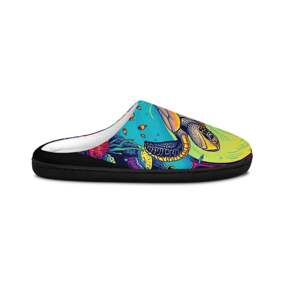 Mens Psychedelic SeaTurtle Slippers