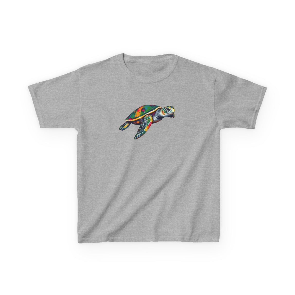 Kids Cute Paint Splat Sea Turtle Tee - 6 colors
