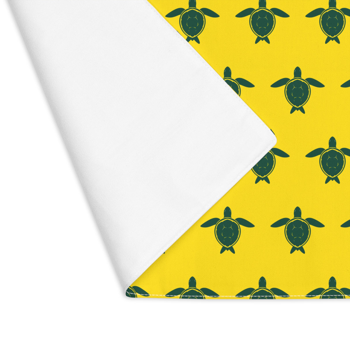 Bright Yellow Sea Turtle Pattern Placemat