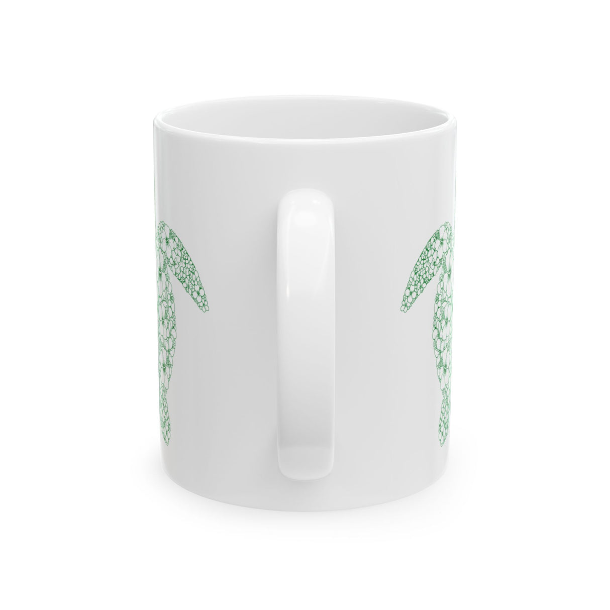 Tropical Green Sea Turtle Design Mug