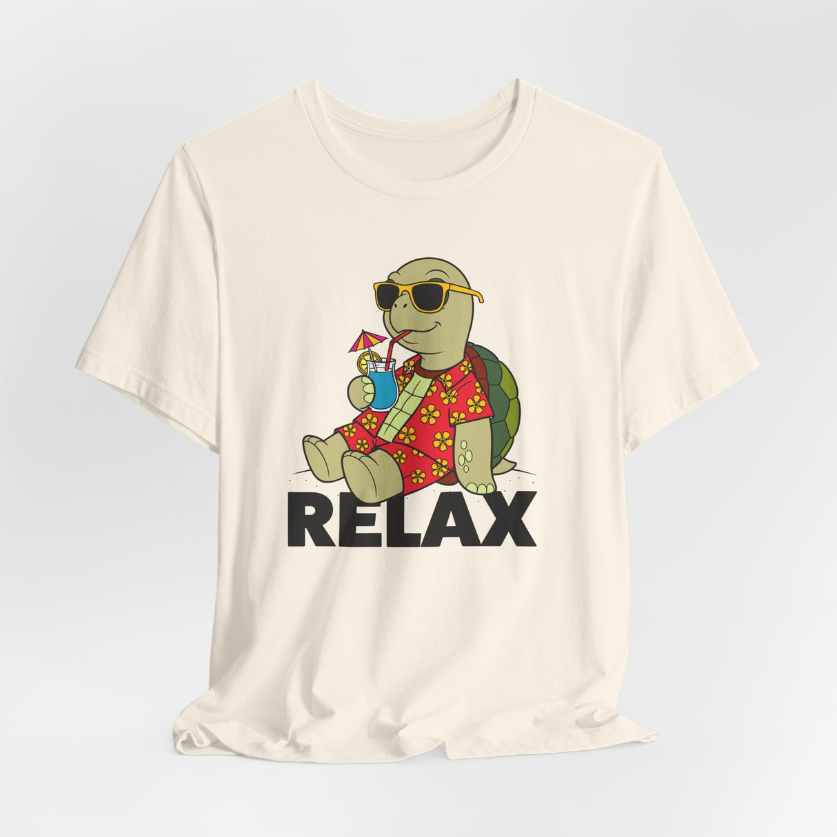 Relax Sea Turtle Cartoon Tee Unisex Jersey Short Sleeve Tee - 5 Colors