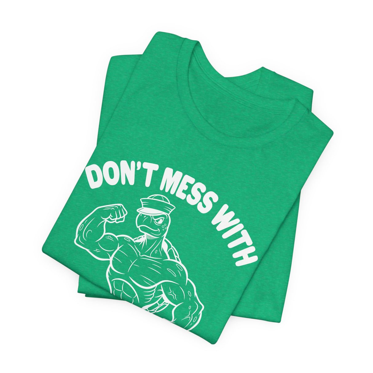 Don't Mess With Sea Turtles White Ink Graphic Tee - 4 Colors