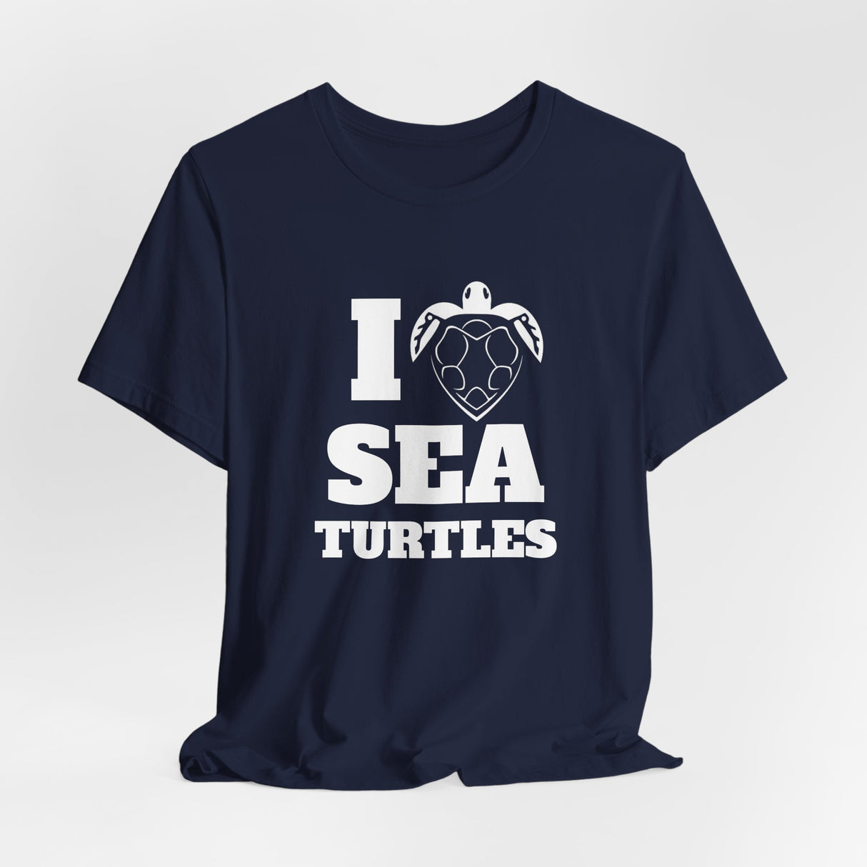 I Heart Sea Turtles White Ink Graphic Tee - 7 Colors