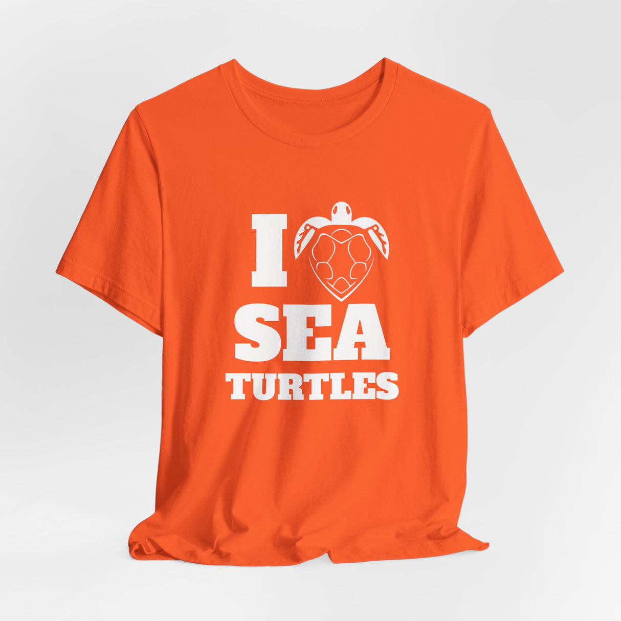 I Heart Sea Turtles White Ink Graphic Tee - 7 Colors