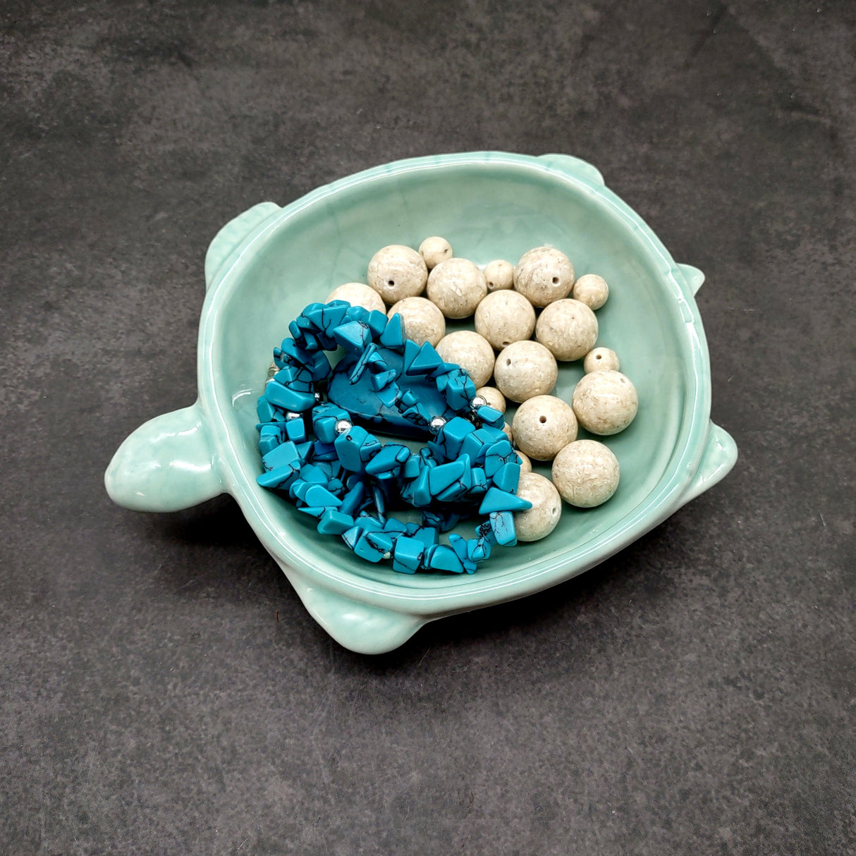 Mint Green Sea Turtle Bowl Porcelain (1 dish approx. 5.25+ inches) Light Green Sea Turtle Dish for coastal kitchen accent & table charm!