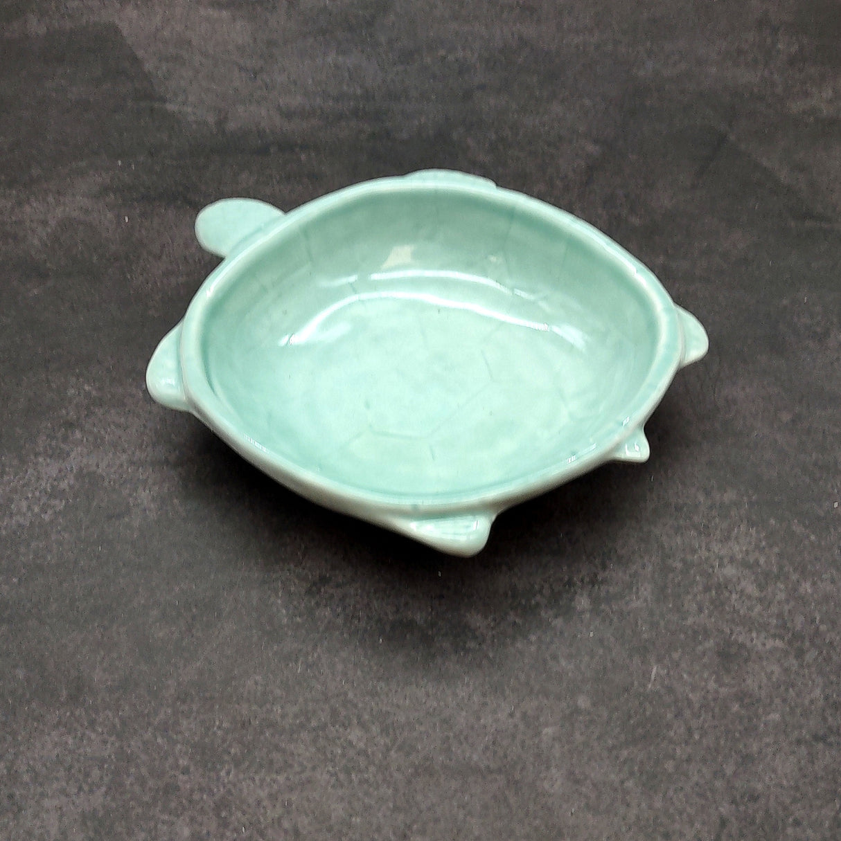 Mint Green Sea Turtle Bowl Porcelain (1 dish approx. 5.25+ inches) Light Green Sea Turtle Dish for coastal kitchen accent & table charm!