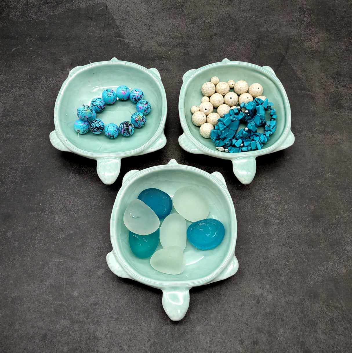 Mint Green Sea Turtle Bowl Porcelain (1 dish approx. 5.25+ inches) Light Green Sea Turtle Dish for coastal kitchen accent & table charm!