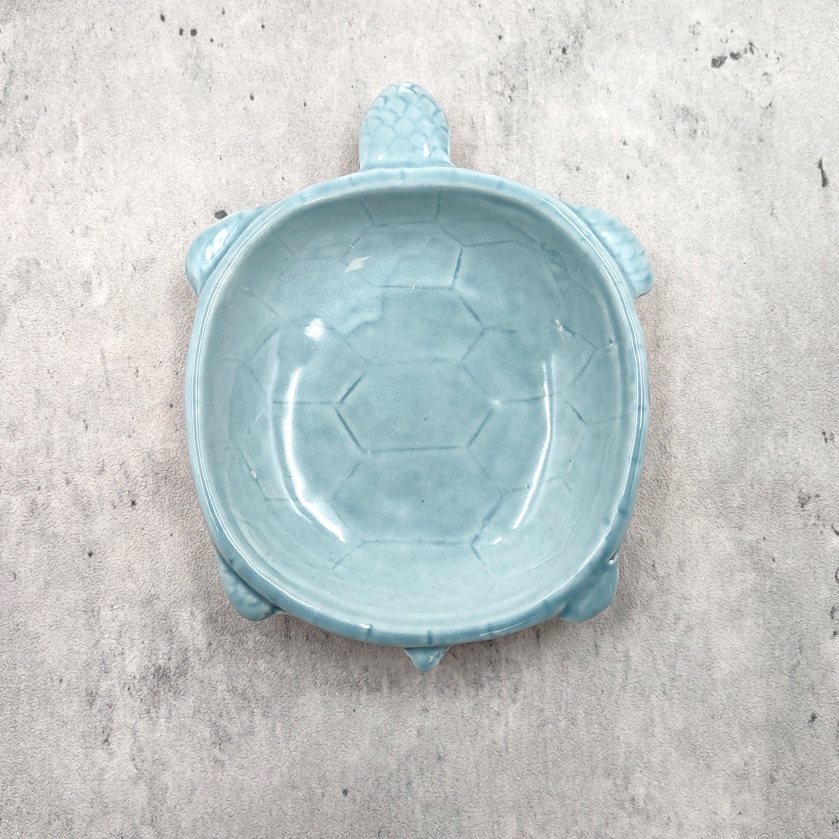 Sky Blue Sea Turtle Ceramic Dish (1 bowl approx. 5.25+ inches) Light Blue Sea Turtle Dish for trinkets jewelry & beach home decoration!