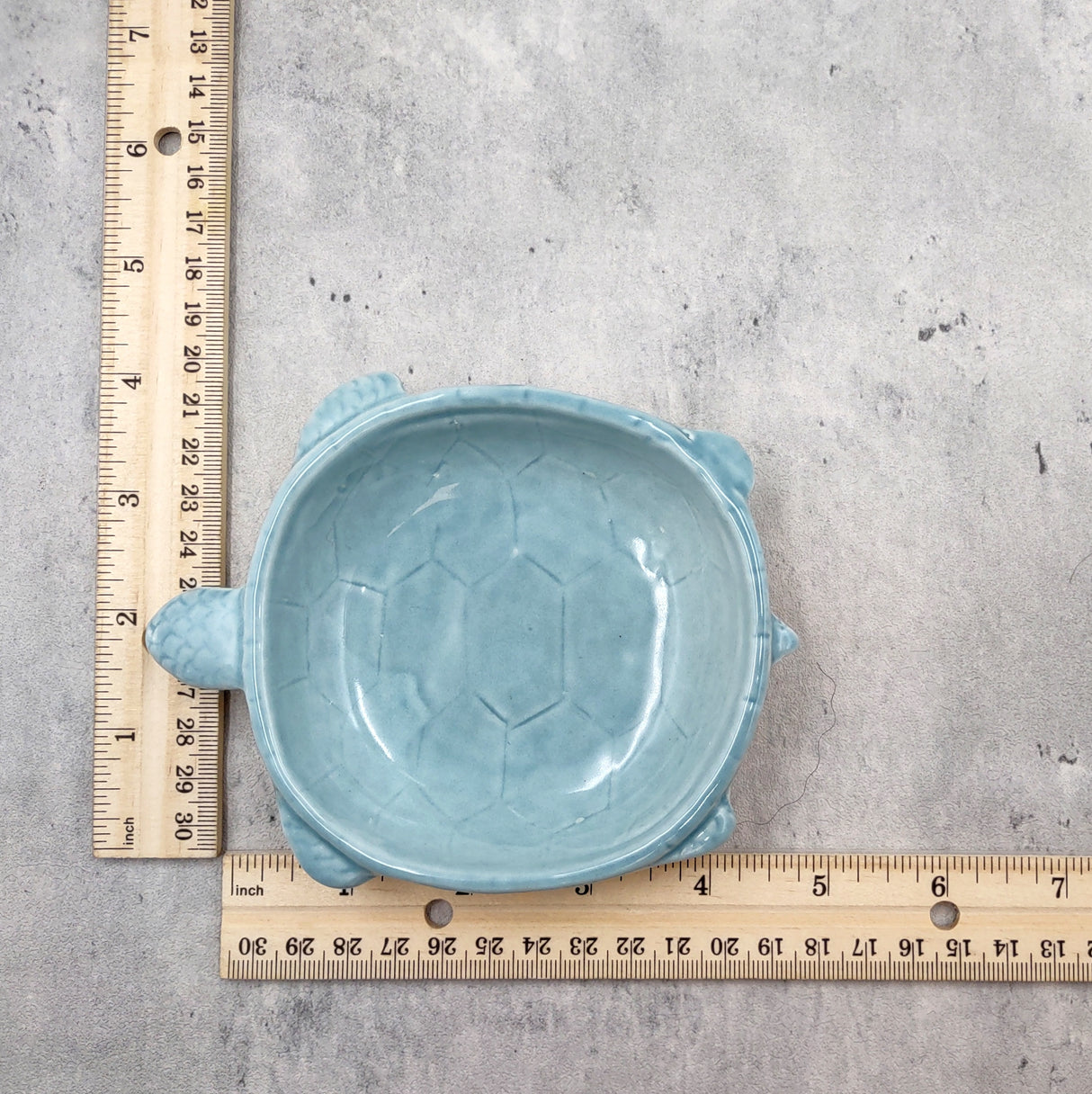 Sky Blue Sea Turtle Ceramic Dish (1 bowl approx. 5.25+ inches) Light Blue Sea Turtle Dish for trinkets jewelry & beach home decoration!