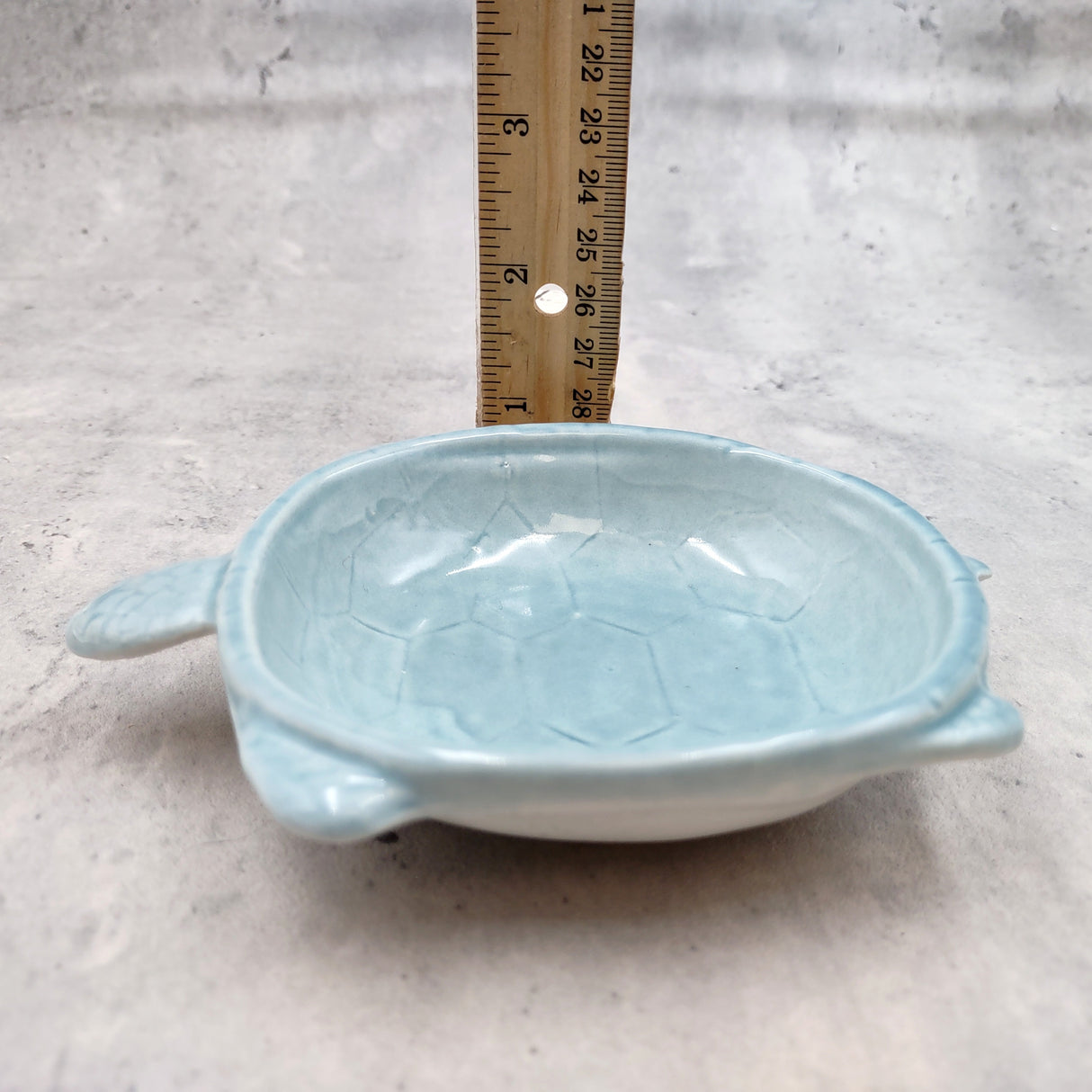 Sky Blue Sea Turtle Ceramic Dish (1 bowl approx. 5.25+ inches) Light Blue Sea Turtle Dish for trinkets jewelry & beach home decoration!