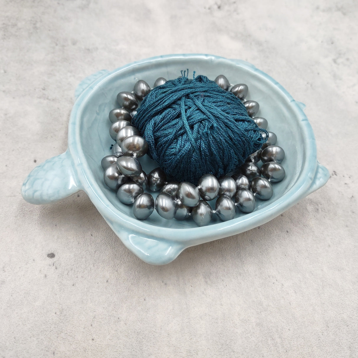 Sky Blue Sea Turtle Ceramic Dish (1 bowl approx. 5.25+ inches) Light Blue Sea Turtle Dish for trinkets jewelry & beach home decoration!