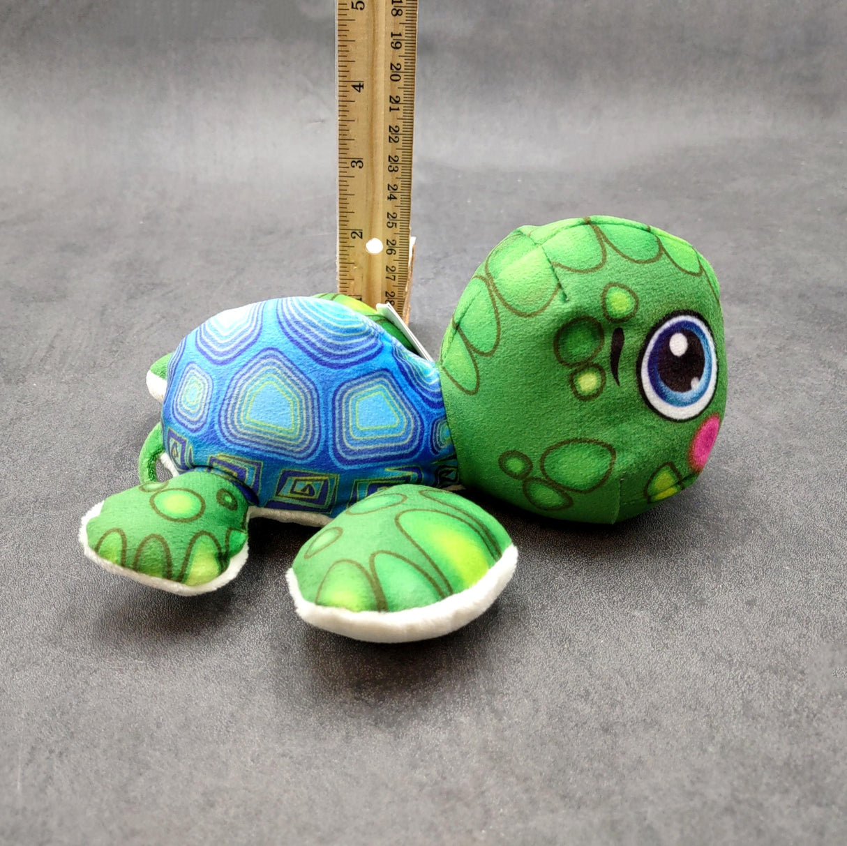 Cute Baby Sea Turtle Plush Animal (1 stuffed animal approx. 7+ inches long) Green Sea Turtle Plush Toy ideal gift for kids and adults!