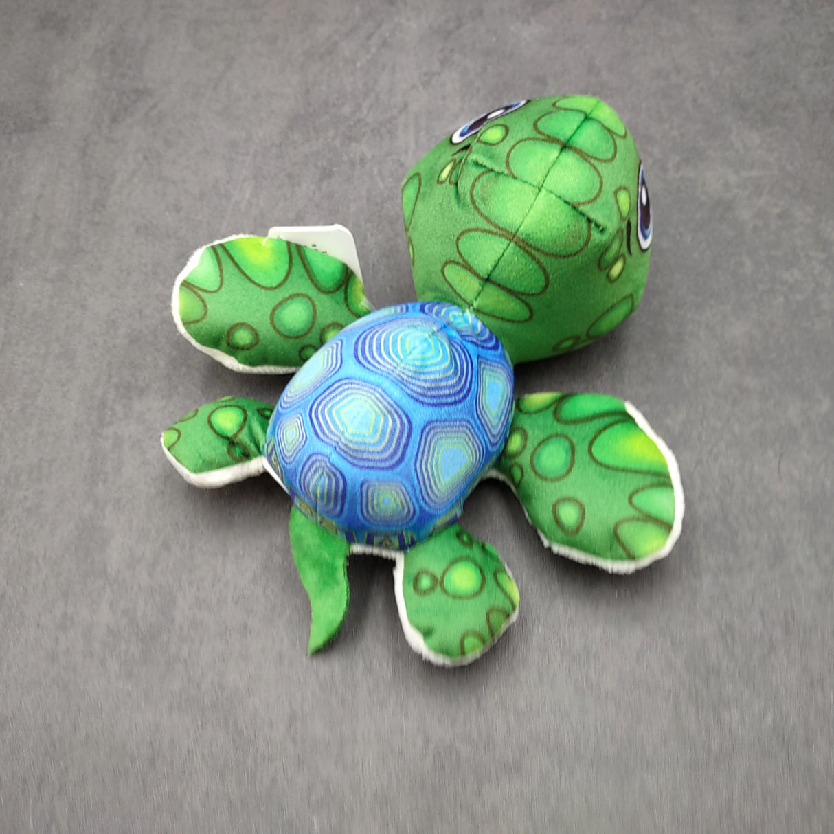 Cute Baby Sea Turtle Plush Animal (1 stuffed animal approx. 7+ inches long) Green Sea Turtle Plush Toy ideal gift for kids and adults!