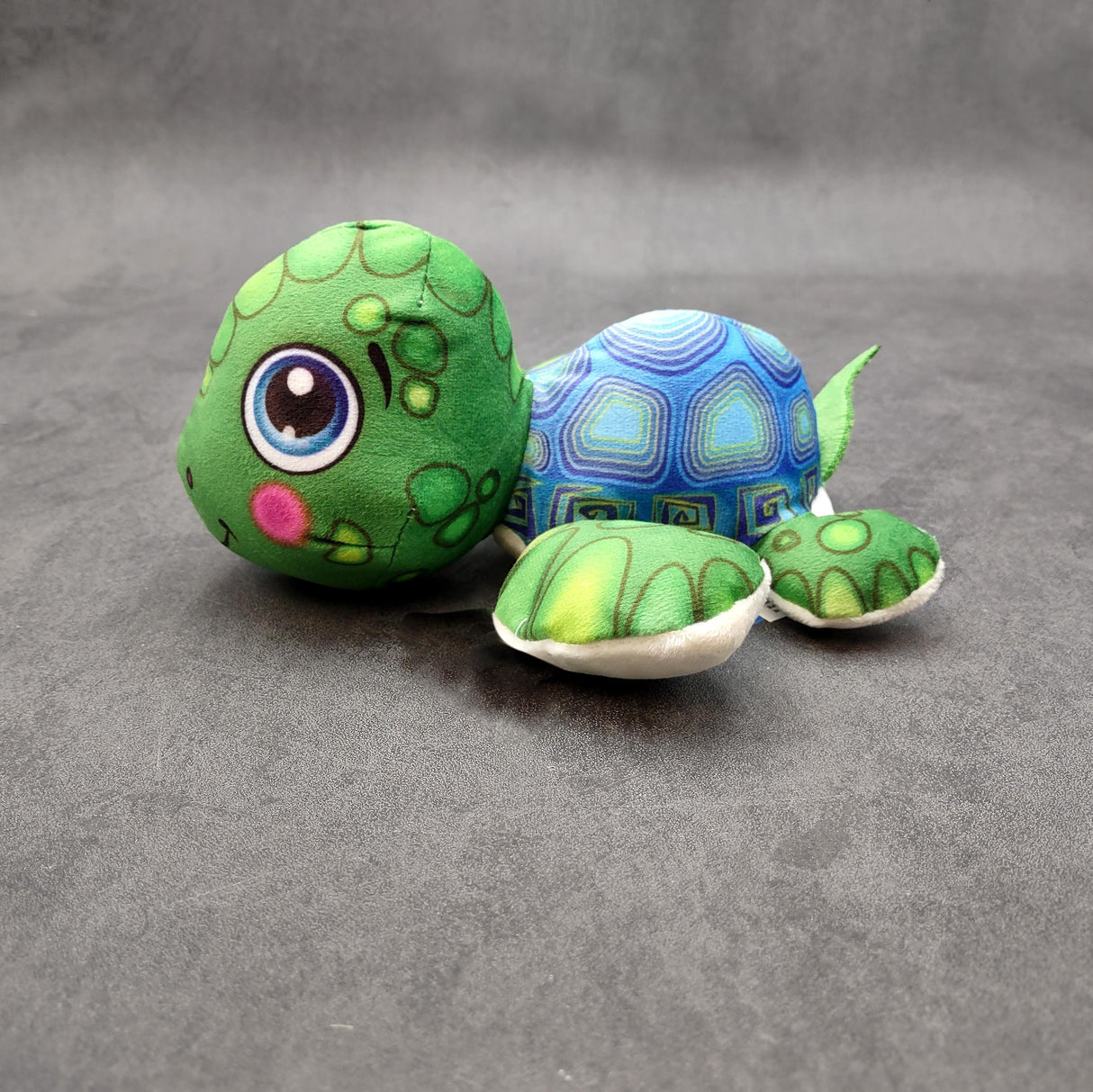Cute Baby Sea Turtle Plush Animal (1 stuffed animal approx. 7+ inches long) Green Sea Turtle Plush Toy ideal gift for kids and adults!