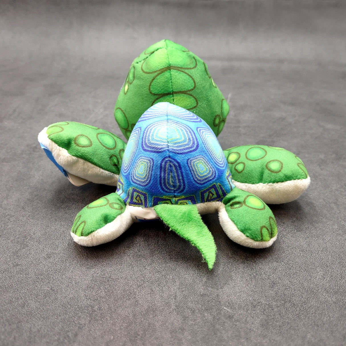 Cute Baby Sea Turtle Plush Animal (1 stuffed animal approx. 7+ inches long) Green Sea Turtle Plush Toy ideal gift for kids and adults!