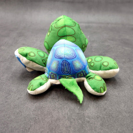 Cute Baby Sea Turtle Plush Animal (1 stuffed animal approx. 7+ inches long) Green Sea Turtle Plush Toy ideal gift for kids and adults!
