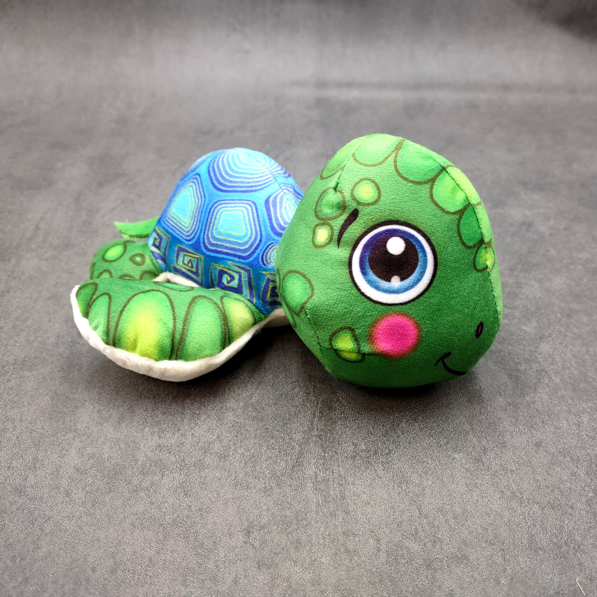 Cute Baby Sea Turtle Plush Animal (1 stuffed animal approx. 7+ inches long) Green Sea Turtle Plush Toy ideal gift for kids and adults!