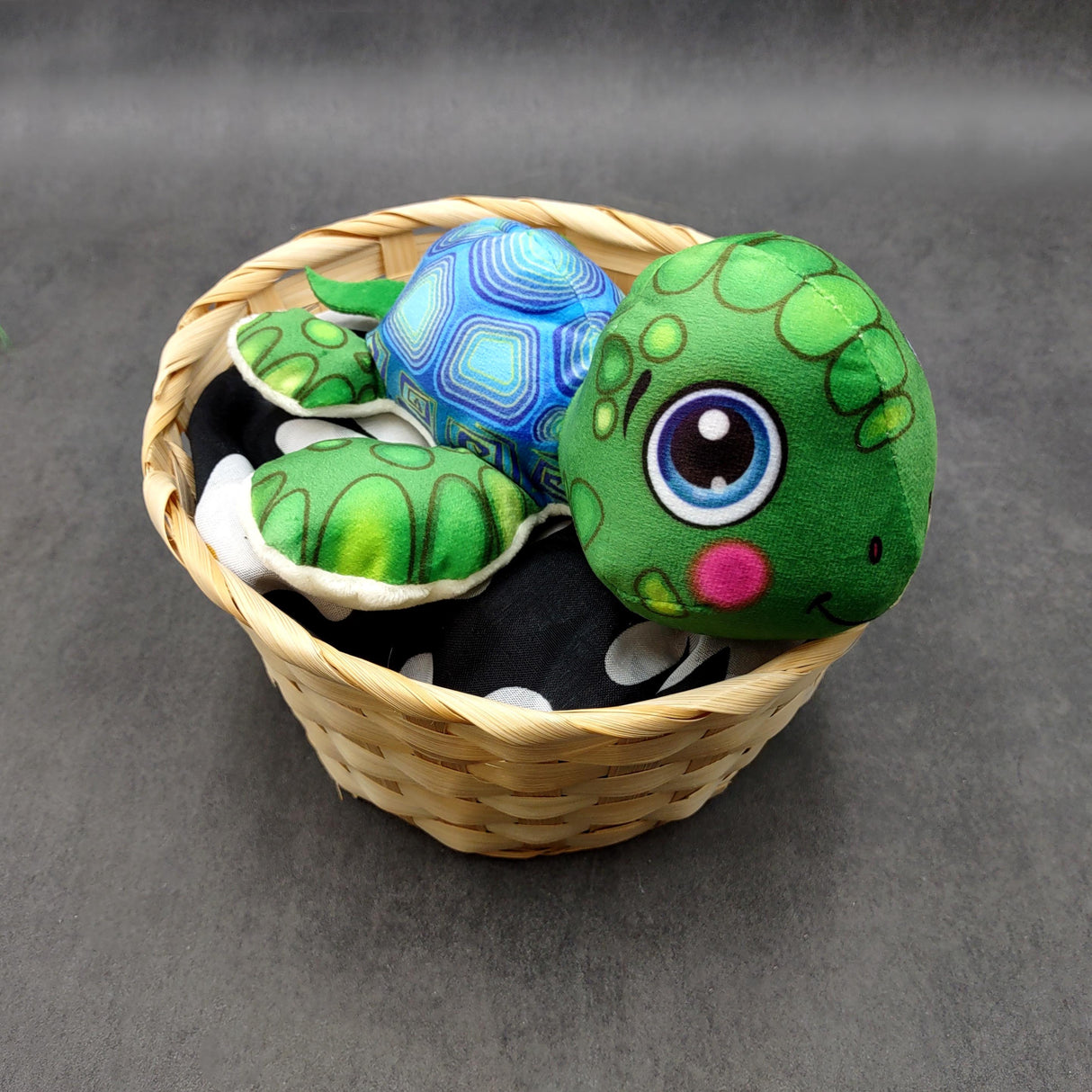 Cute Baby Sea Turtle Plush Animal (1 stuffed animal approx. 7+ inches long) Green Sea Turtle Plush Toy ideal gift for kids and adults!