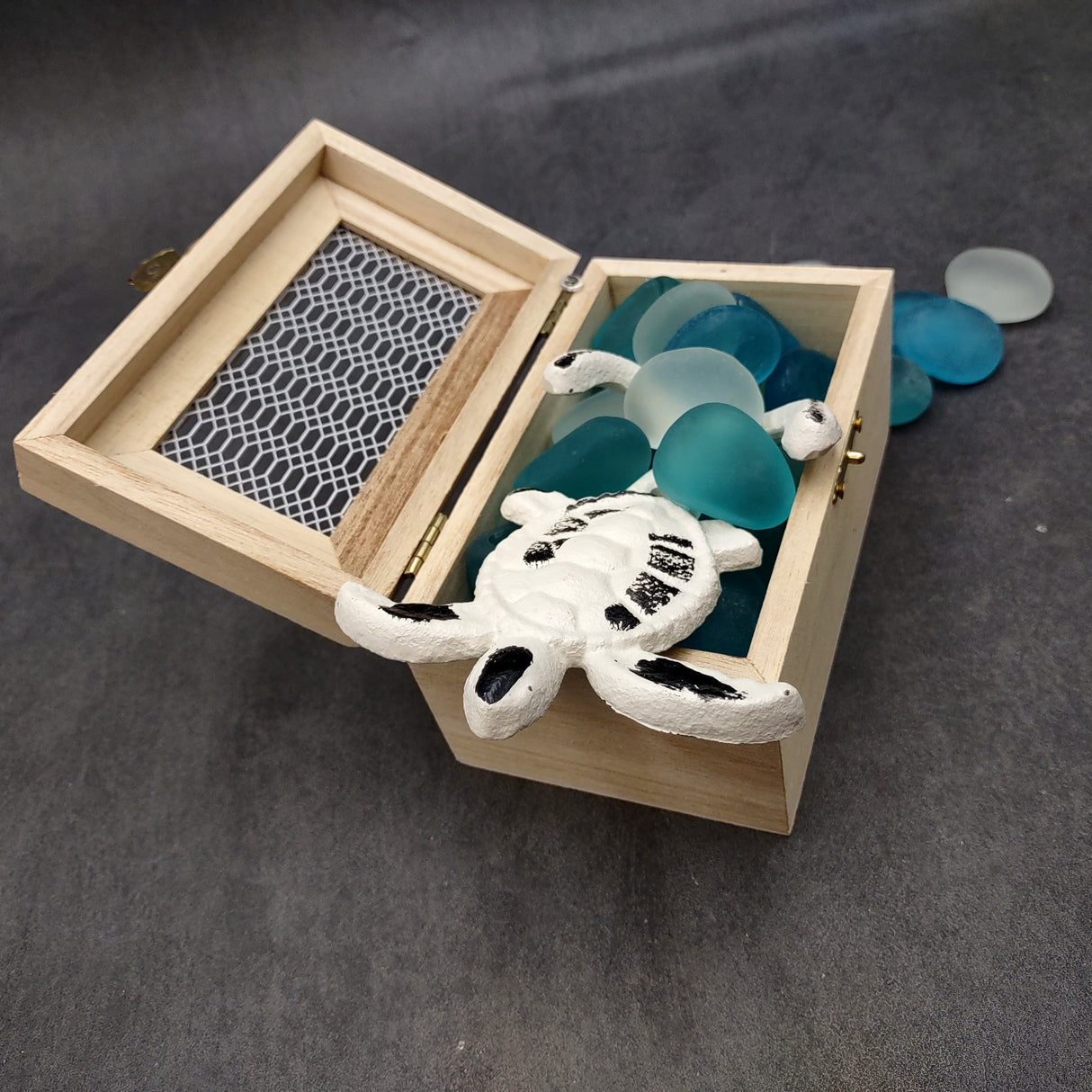 Cast Iron Sea Turtle Wall Hooks White Distressed (1 metal hook approx. 4.75+ inches) White Sea Turtle Double Wall Hook for coastal decor!