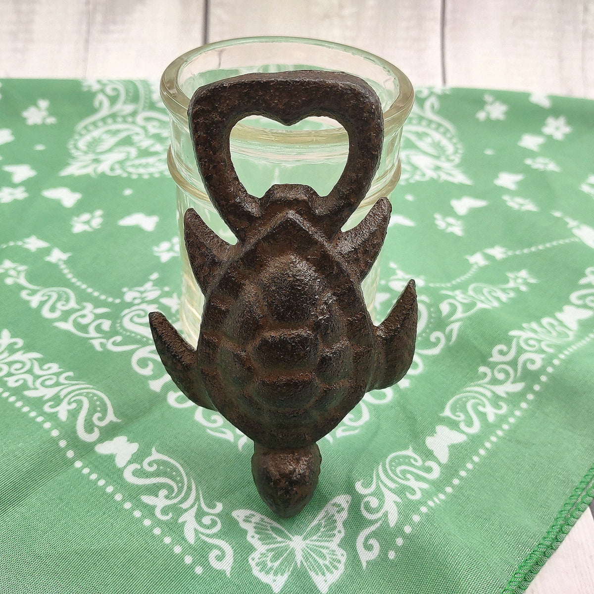 Brown Metal Sea Turtle Bottle Opener (1 opener approx. 4.5+ inches) Cast Iron Patina Sea Turtle Bottle Opener for coastal kitchen or home!