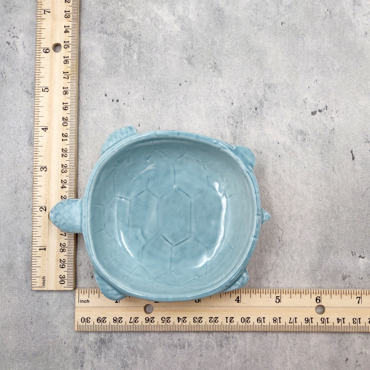Sky Blue Sea Turtle Ceramic Dish (1 bowl approx. 5.25+ inches) Light Blue Sea Turtle Dish for trinkets jewelry & beach home decoration!