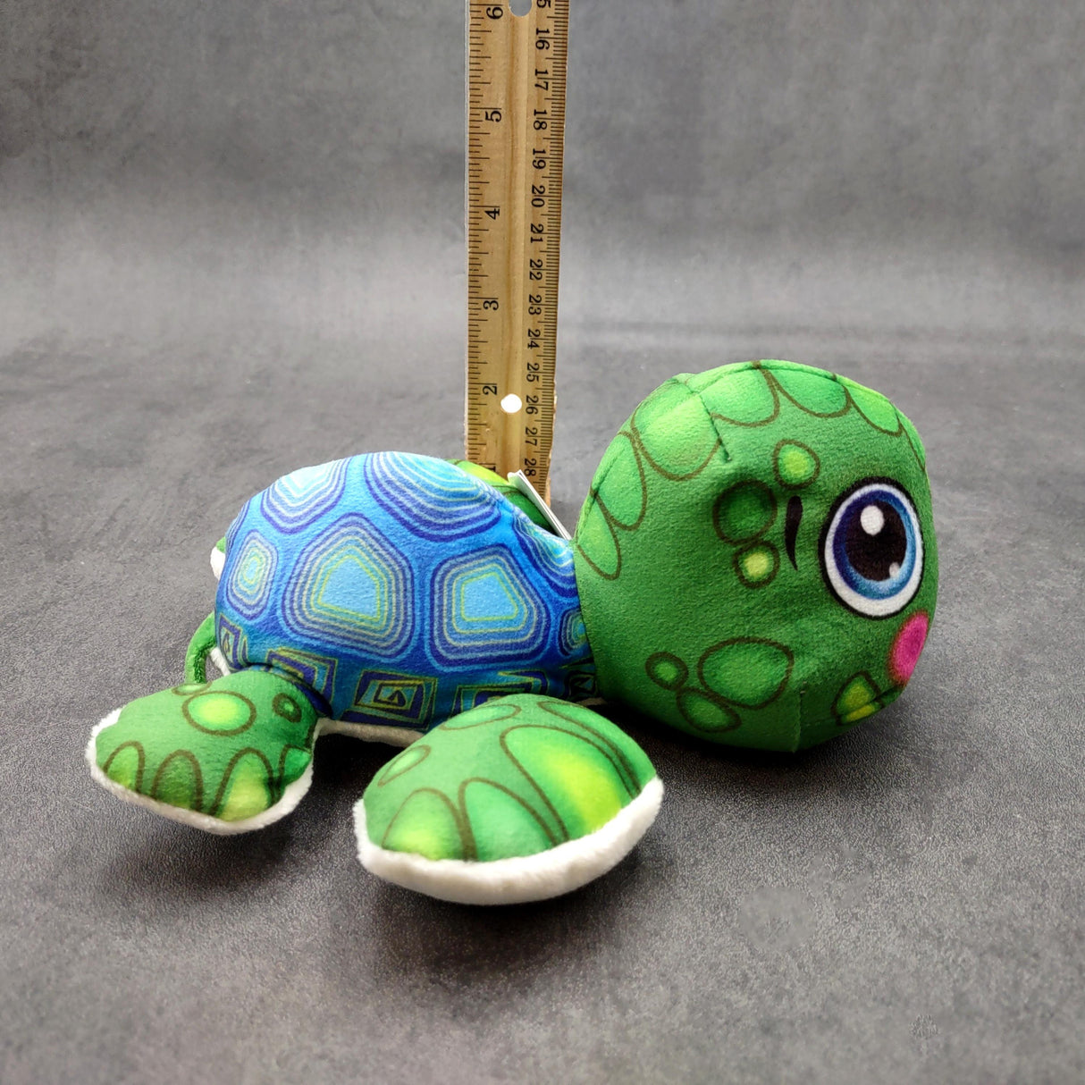 Cute Baby Sea Turtle Plush Animal (1 stuffed animal approx. 7+ inches long) Green Sea Turtle Plush Toy ideal gift for kids and adults!