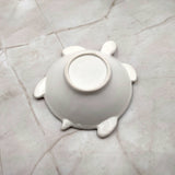 Sea Turtle Light Blue White Bowl (1 dish approx. 5.5+ inches) Blue White Sea Turtle Ceramic Dish for gifting jewelry trinkets & candy!