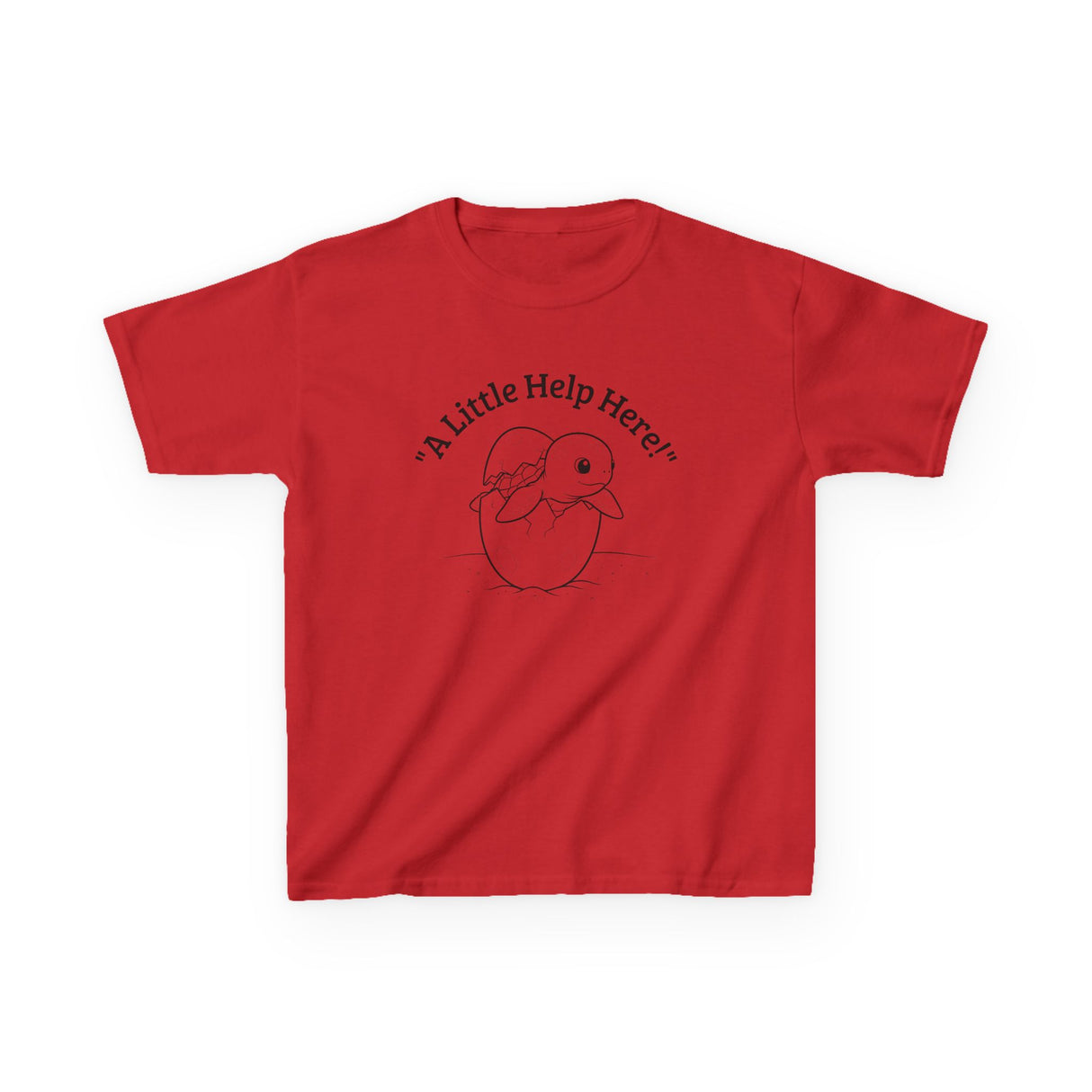 Kids Cute Baby Sea Turtle Hatching Cartoon Tee, Kids T-Shirt, Sea Turtle Apparel, Animal Lover Shirt, Children's Clothing