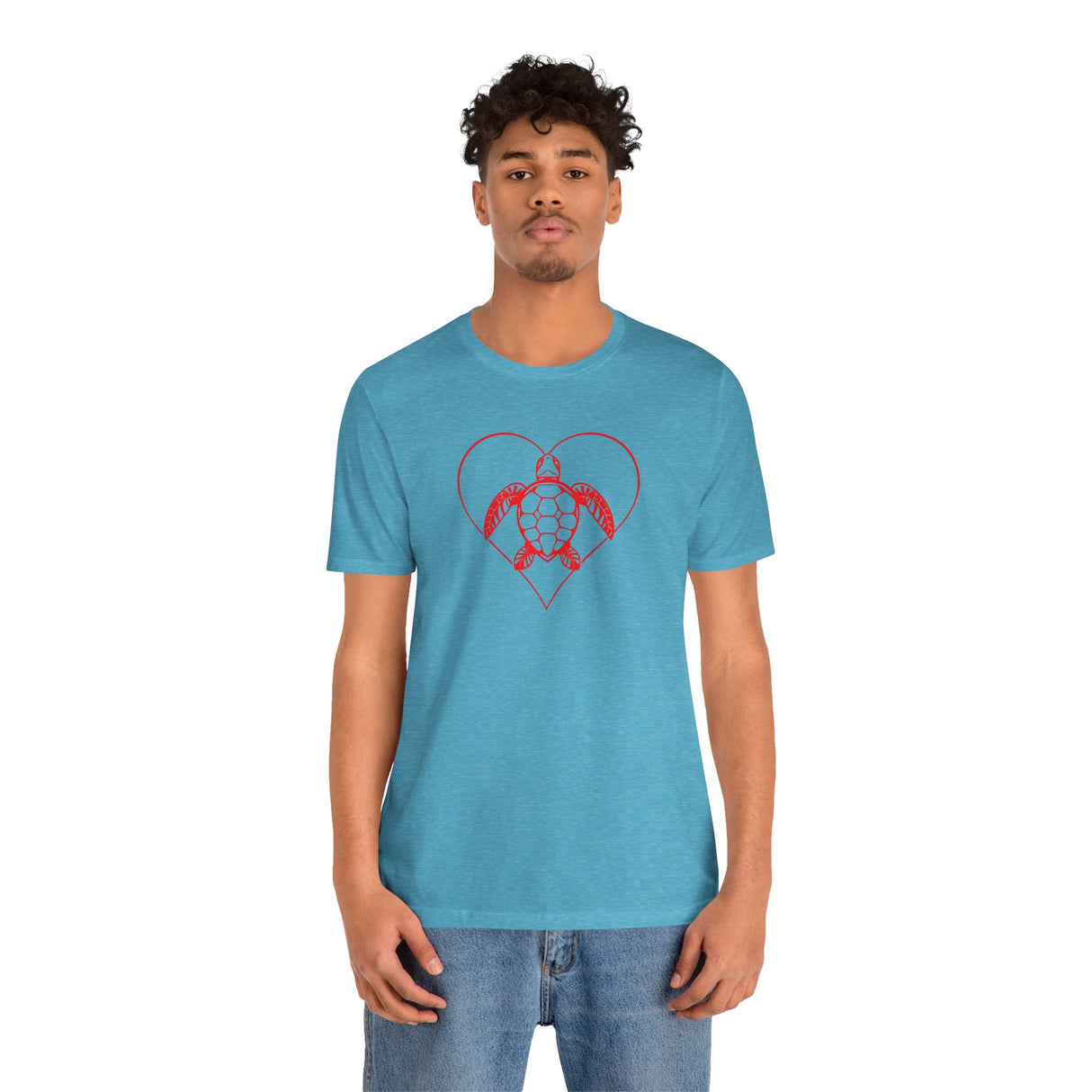 Red Heart Sea Turtle Graphic Tee - 8 Colors