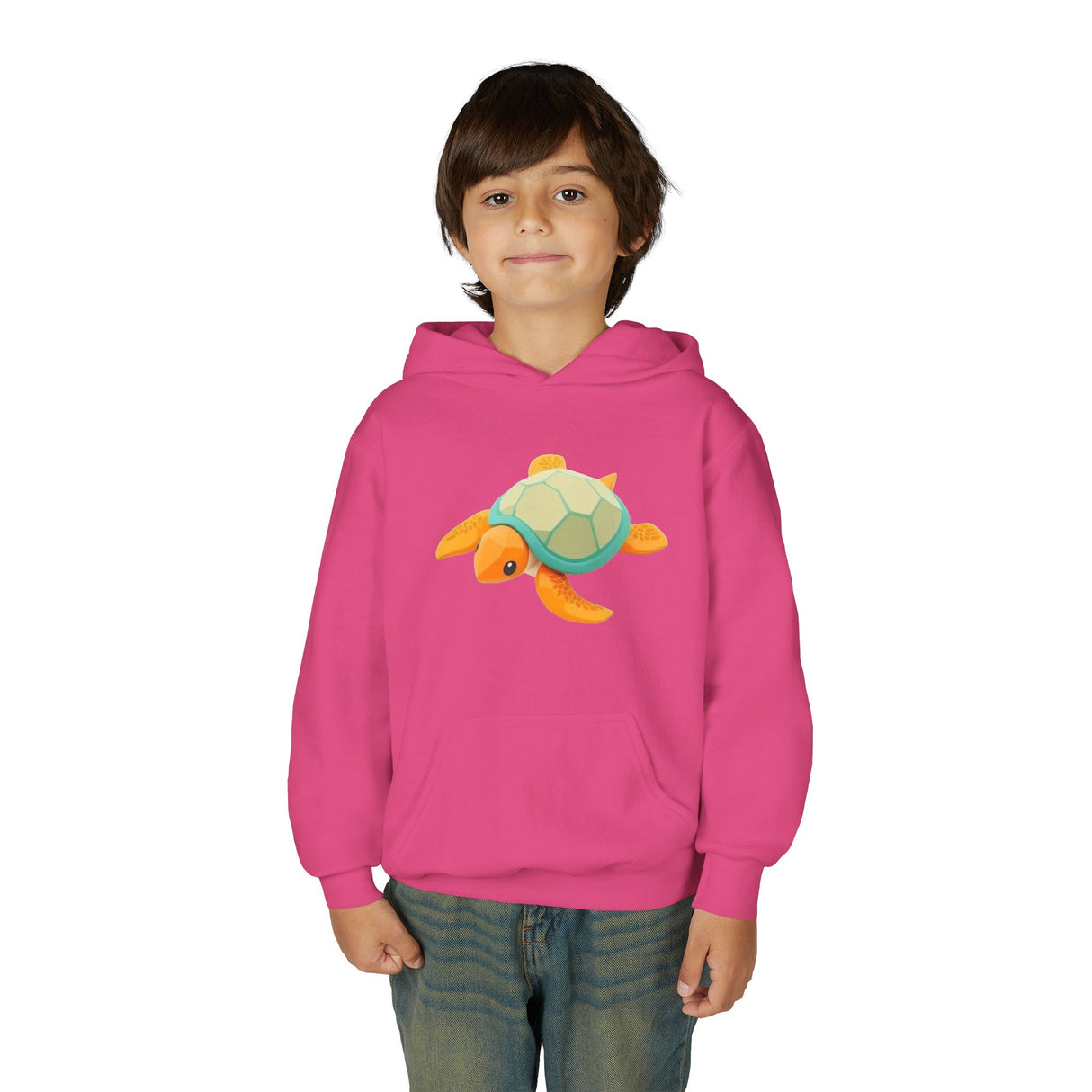 Youth Orange and Teal Sea Turtle Hoodie - 6 Colors