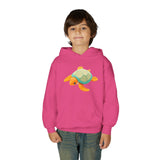 Youth Orange and Teal Sea Turtle Hoodie - 6 Colors