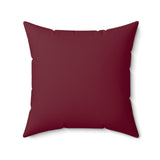 Red Turtle Pattern Faux Suede Pillow, Coastal Home Decor, Boho Accent Cushion, Beach House Accent, Sea Turtle Decor