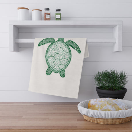 Copy of Black n White Sea Turtle Tea Towel (cotton, poly)