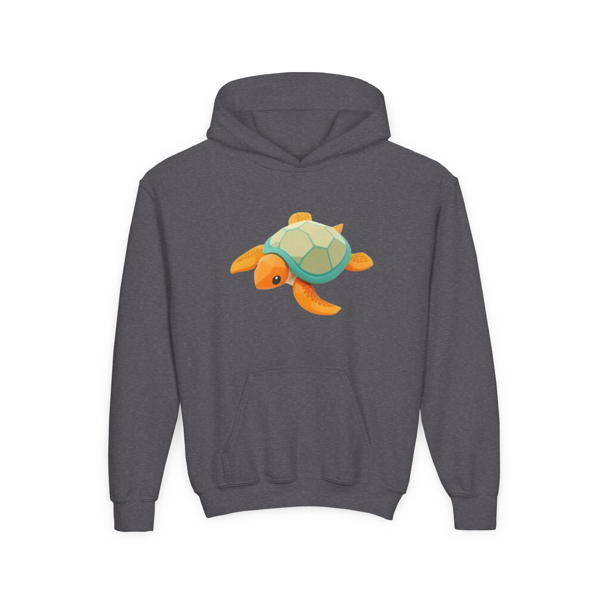 Youth Orange and Teal Sea Turtle Hoodie - 6 Colors
