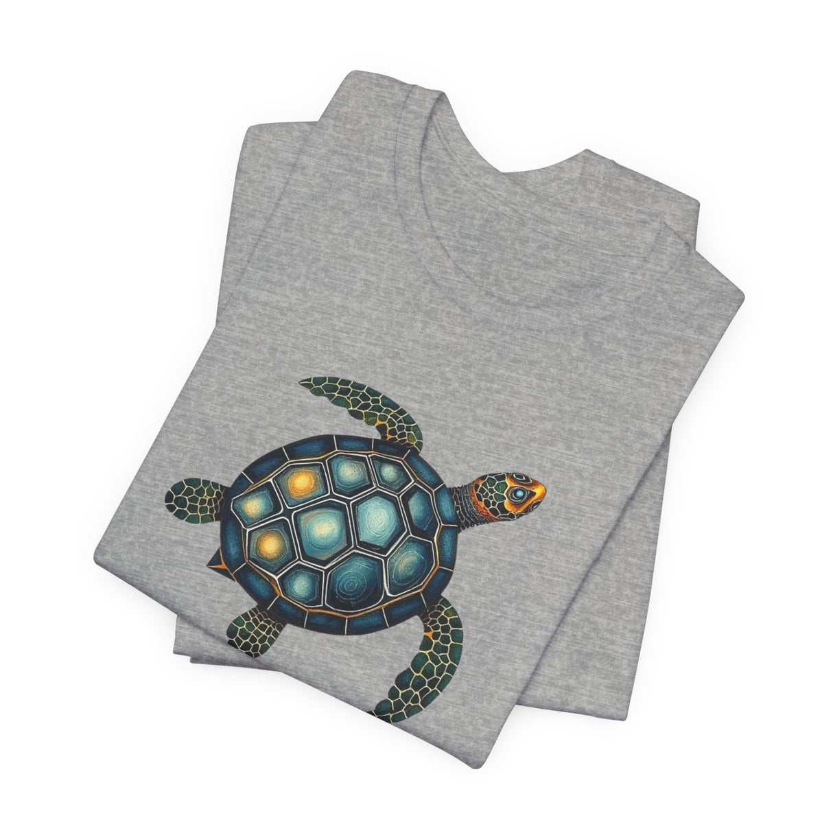 Oil Paint Green and Blue Sea Turtle Graphic Tee - 6 Colors
