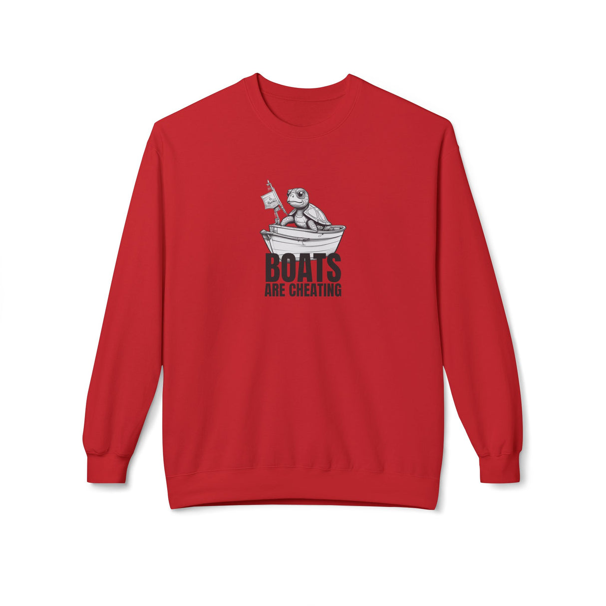Boats Are Cheating Comic Sea Turtle Sweatshirt - 6 colors