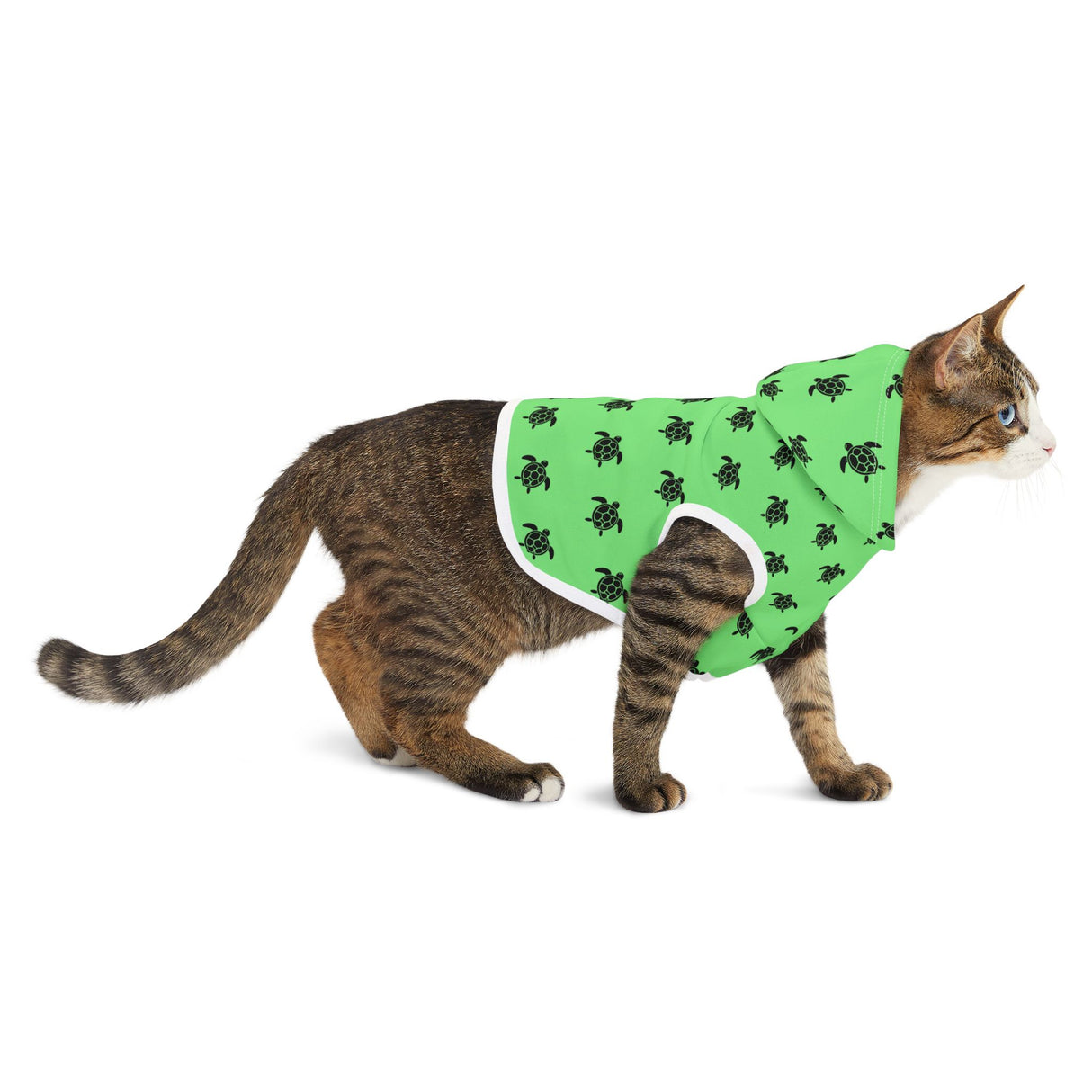 Green and Black Sea Turtle Pet Hoodie