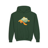 Youth Orange and Teal Sea Turtle Hoodie - 6 Colors