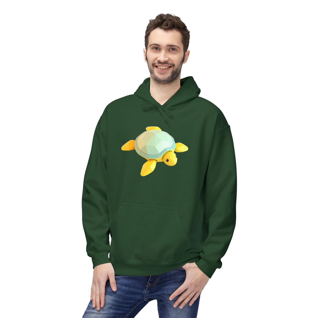 Digi-Block Baby Sea Turtle Hoodie - Comfy Unisex Fleece Sweatshirt - 5 Colors