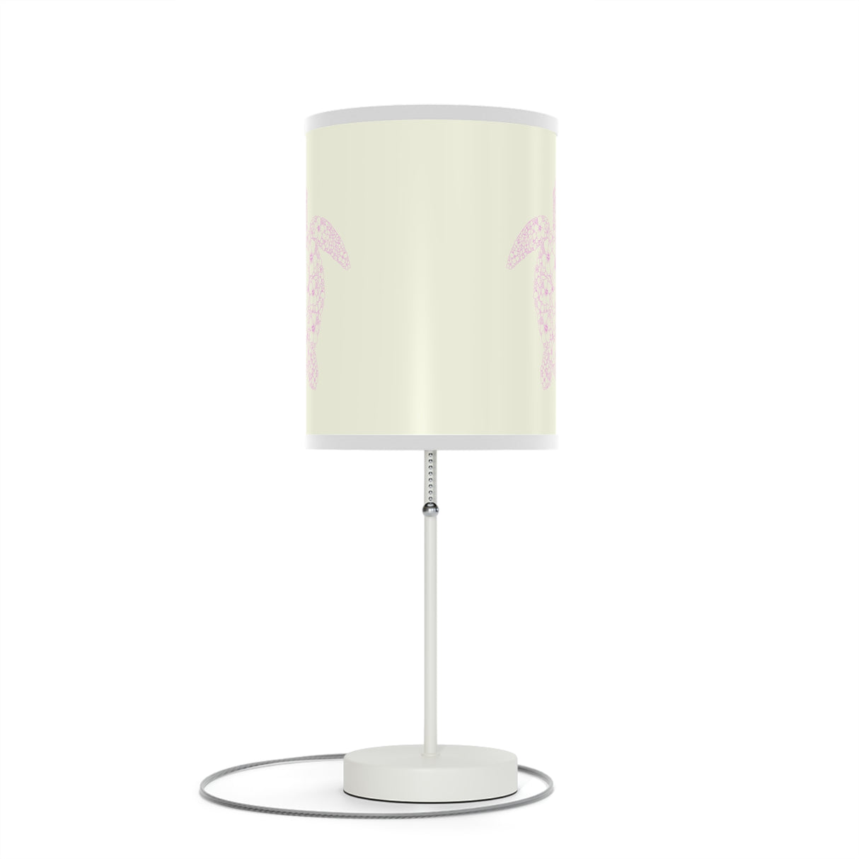 Colorful Pink Tropical Sea Turtle Table Lamp, Nightstand Light, Sea Life Decor, Beach House Accent, Kid's Room Lighting